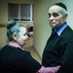 Fira (left) and Lyova (right), from Lugansk, who have been together for 60 years, remember being evacuated to escape the Nazis in World War II.